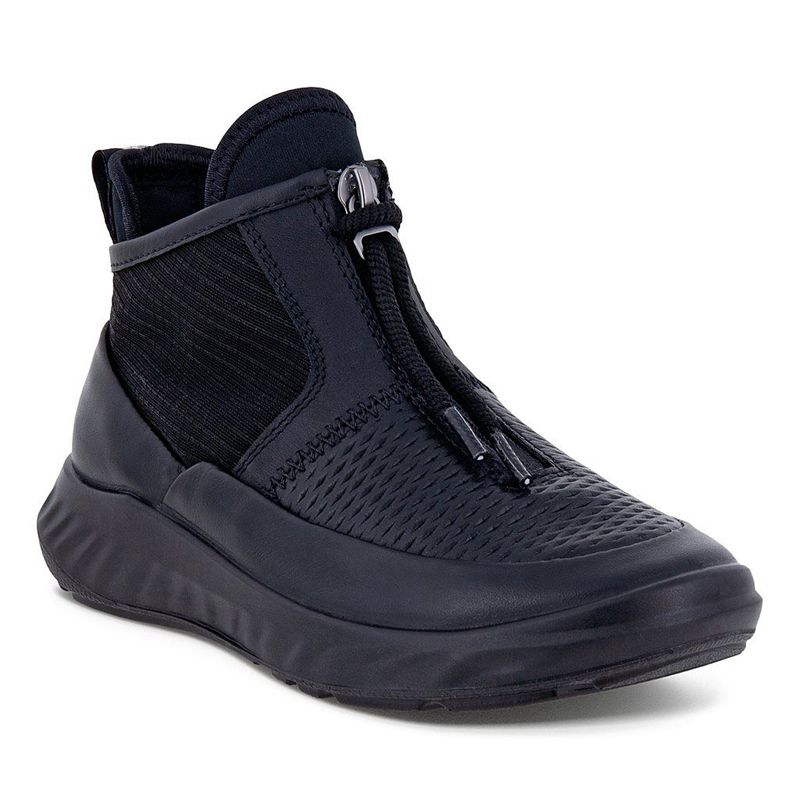 Kids Ecco Sp.1 Lite K - Bootie Black - India DKNSVY205